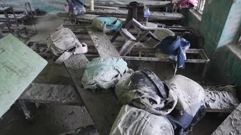 त्रिशूलीको बाढीले गल्छीको बागेश्वरी मावि क्षतिग्रस्त